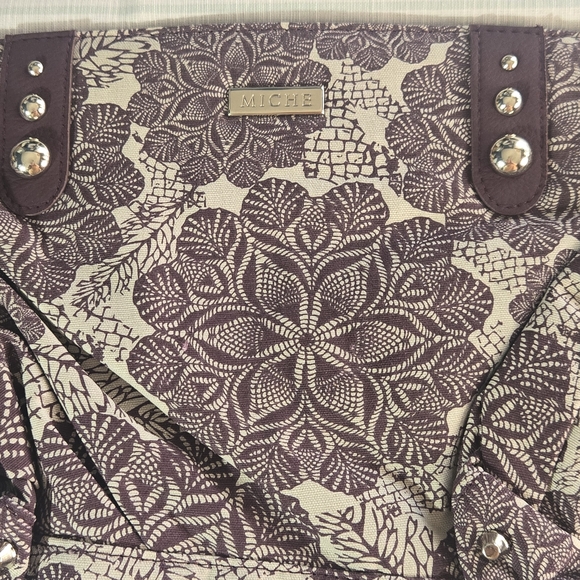 Miche Gretchen Classic Canvas Shell Only Purple Flowers Original Packaging - Picture 3 of 7